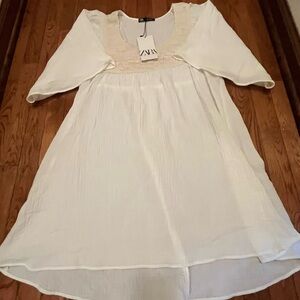 Zara Cream Midi Dress